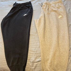 Women’s Black and Gray Nike Joggers.